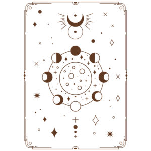 Tarot karte 2 braun