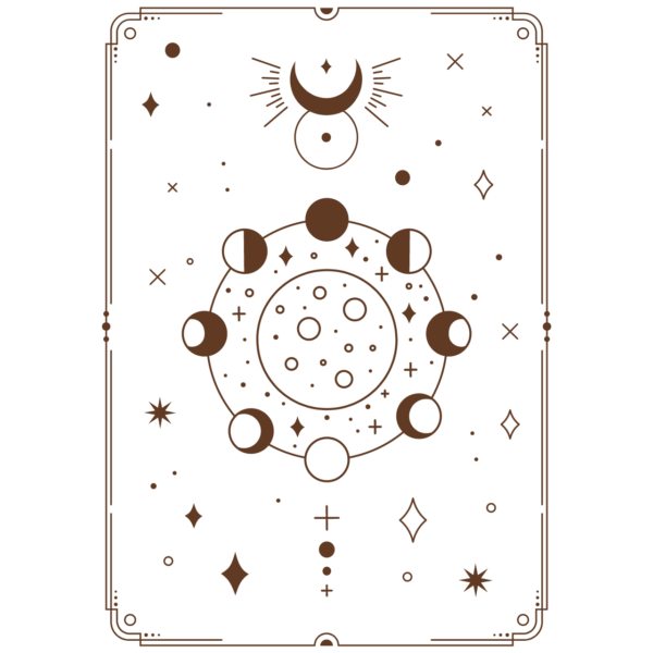 Tarot karte 2 braun